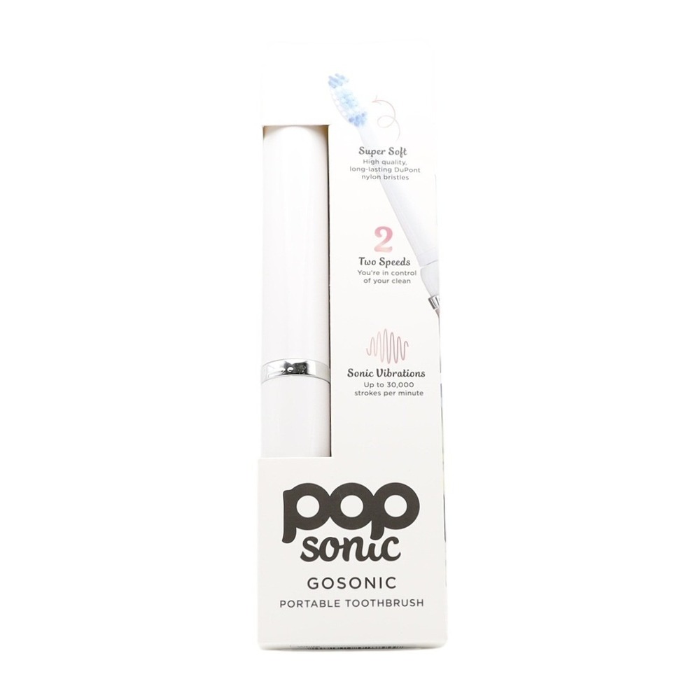 Pop Sonic - GoSonic Portable Toothbrush - White
